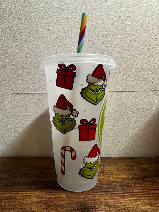 Merry Green Man Sparkle Tumbler