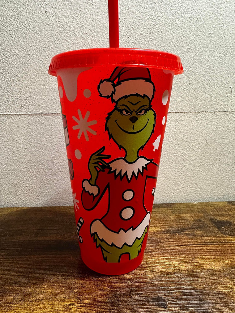 Present with Candy Canes Sparkle Tumbler