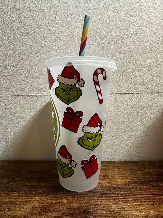 Merry Green Man Sparkle Tumbler