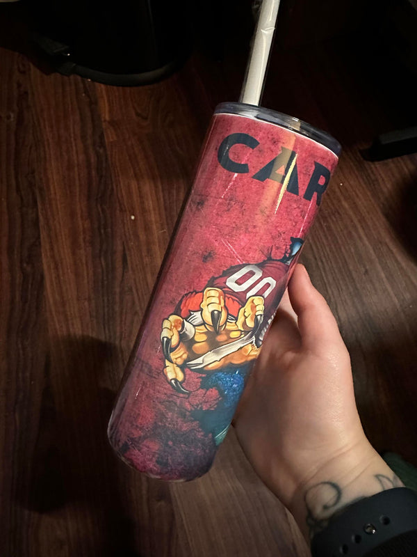 Cardinals Theme Sublimation Tumbler