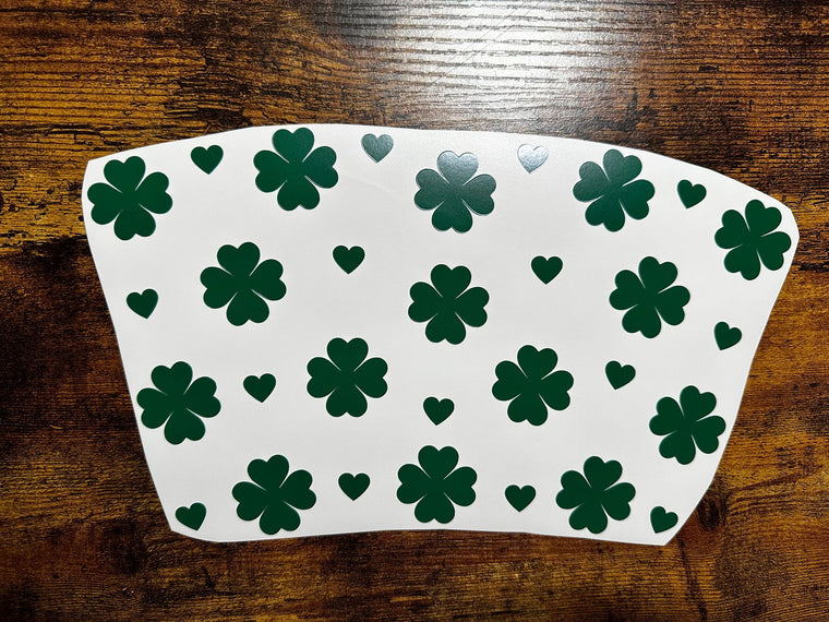 Clovers with Hearts Cold Cup Wrap