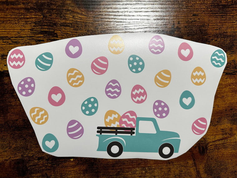 Truck with Easter Eggs Cold Cup Wrap