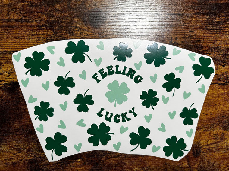 Feeling Lucky Shamrocks Cold Cup Wrap