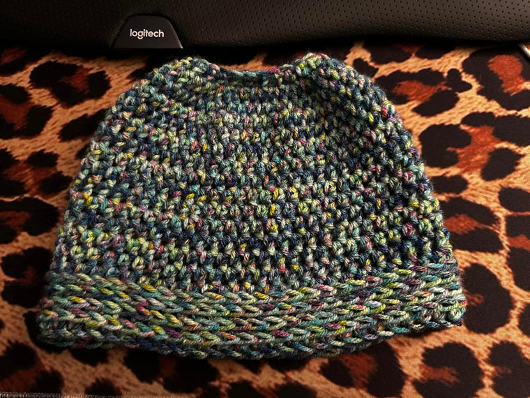 Crochet Messy Bun Hat - Meadow Dance