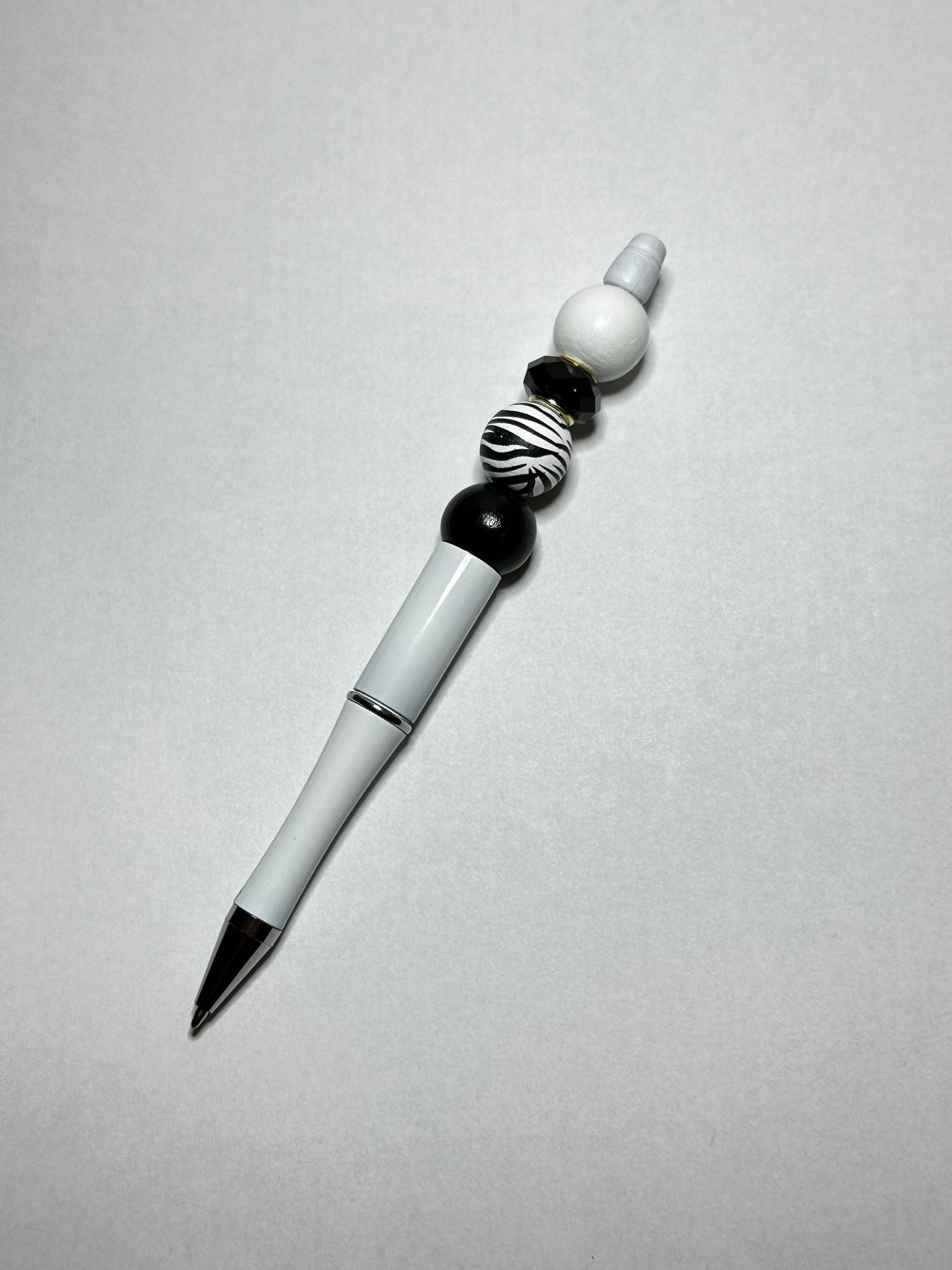 Black and White Zebra Theme Wooden Pens