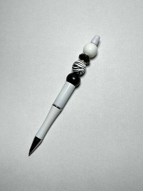 Black and White Zebra Theme Wooden Pens