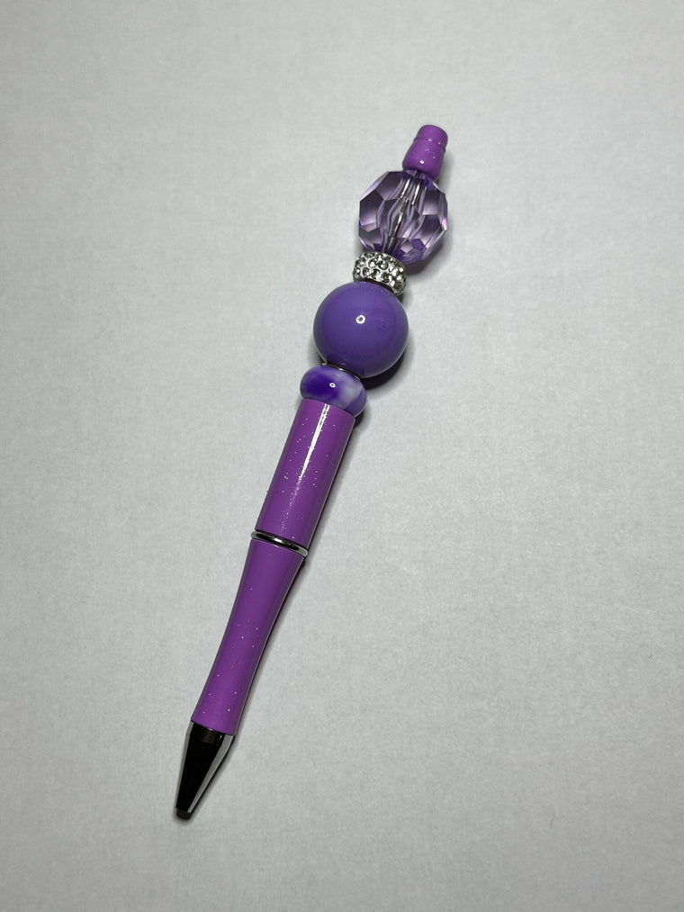 Purple Sparkle Theme Wooden Pens