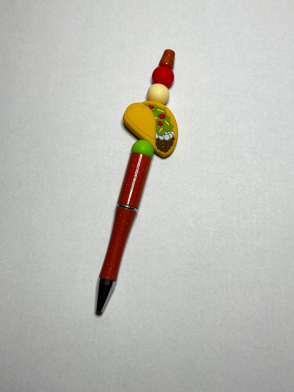 Taco Theme Silicone Beaded Pen