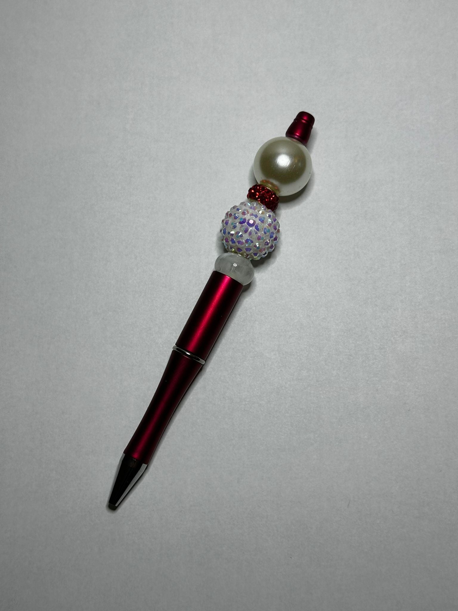 Red and Sparkle Theme Wooden Pens