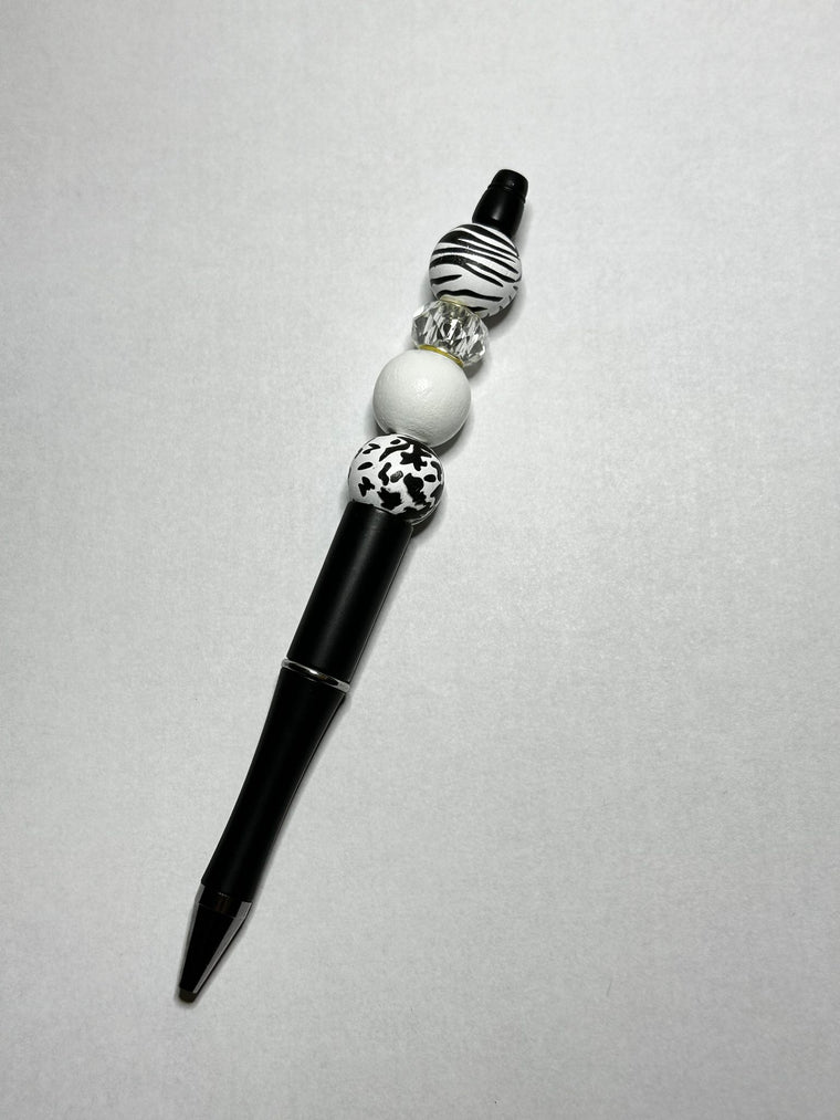 Black and White Zebra Wooden Pens