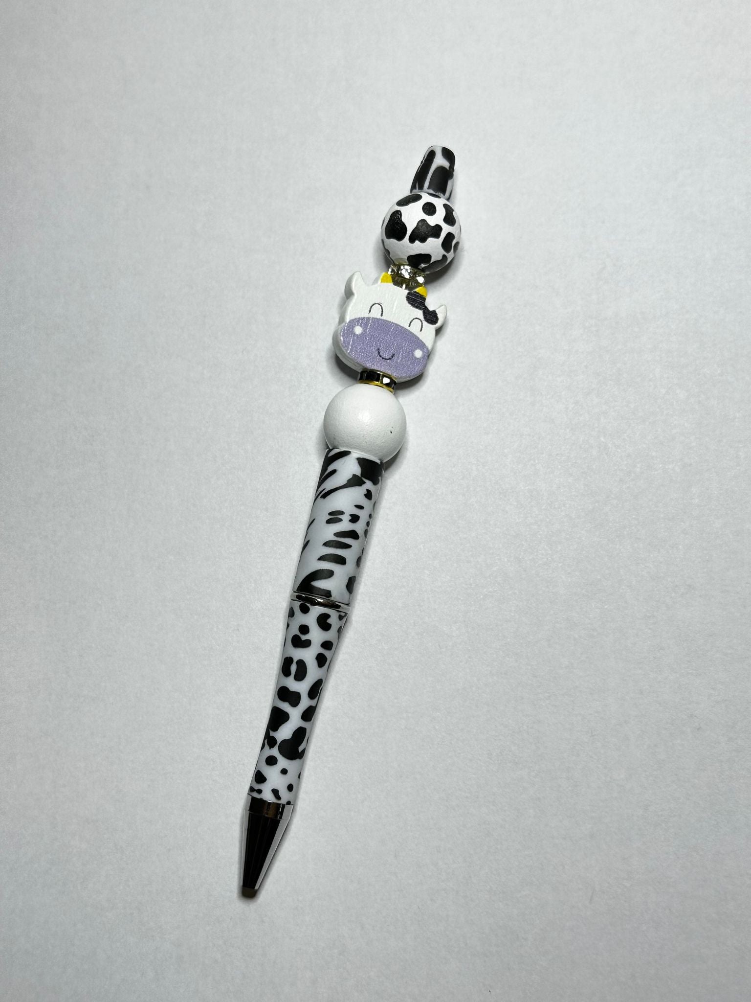 Purple Cow Theme 5 Wooden Pens