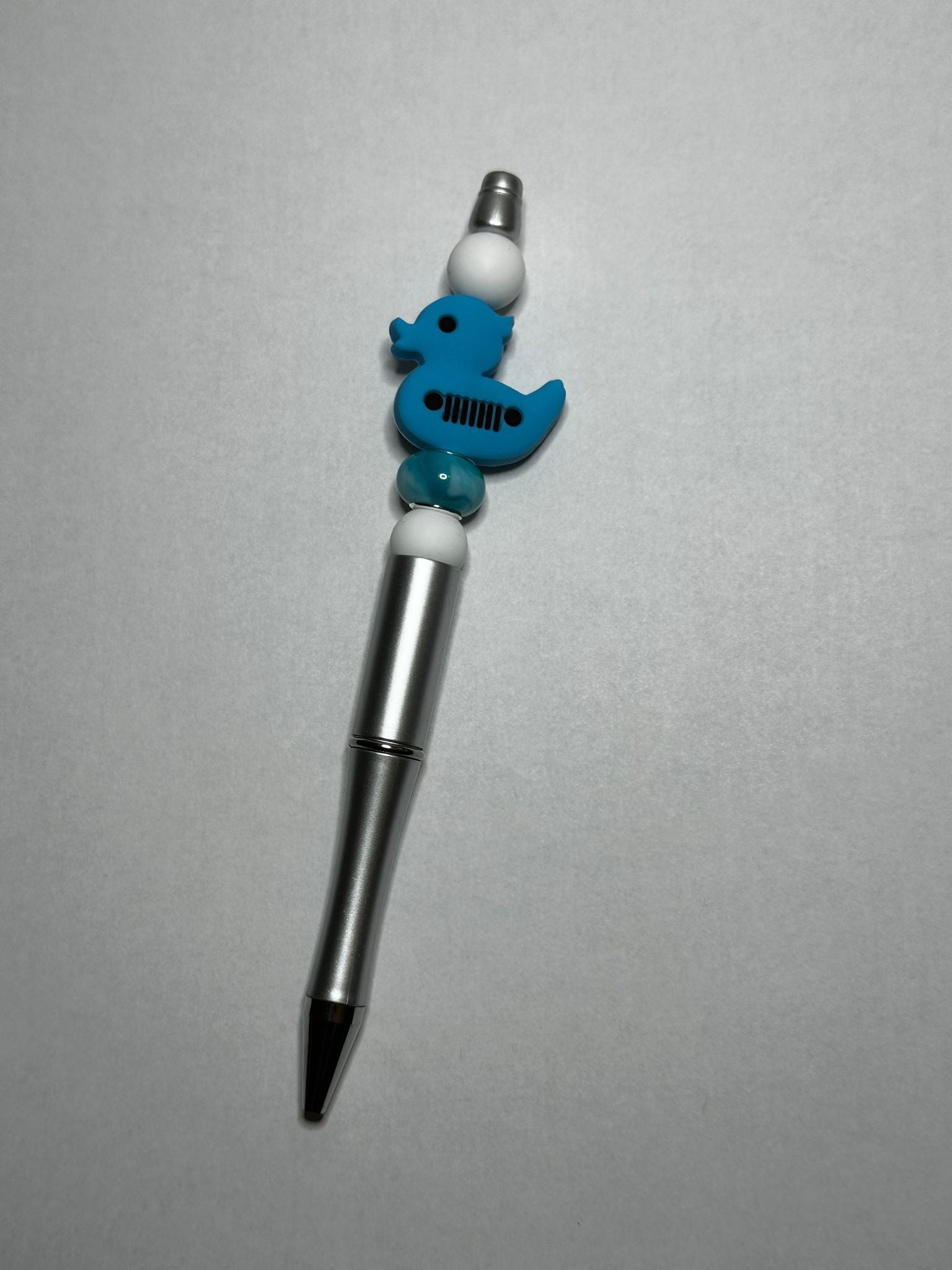 Blue Duck Silicone Beaded Pen