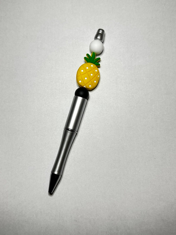 Pineapple Silicone Beaded Pen