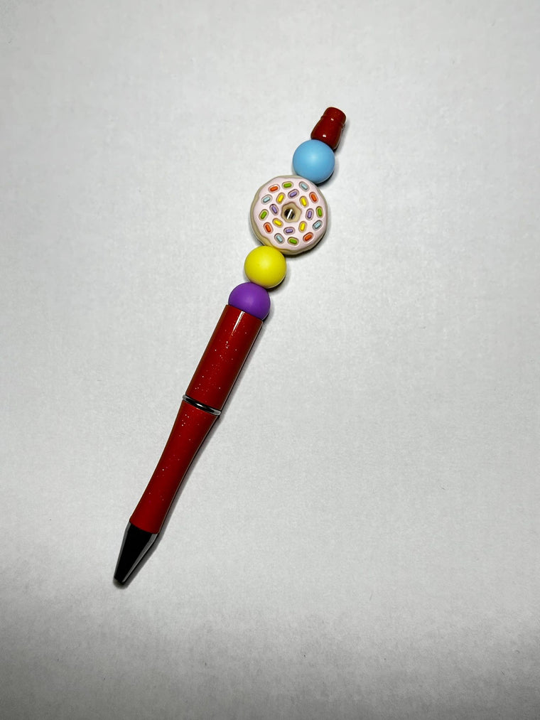 Donut Silicone Beaded Pen