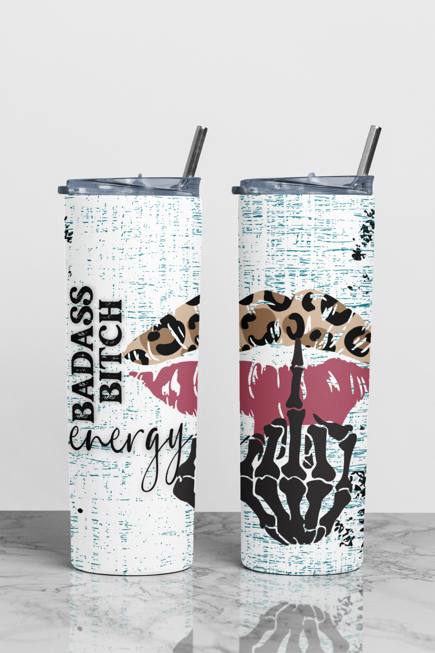 Badass Bitch Energy Sublimation Tumbler