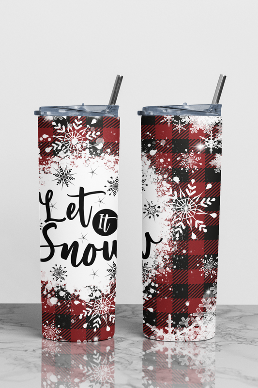 Let It Snow Sublimation Tumbler