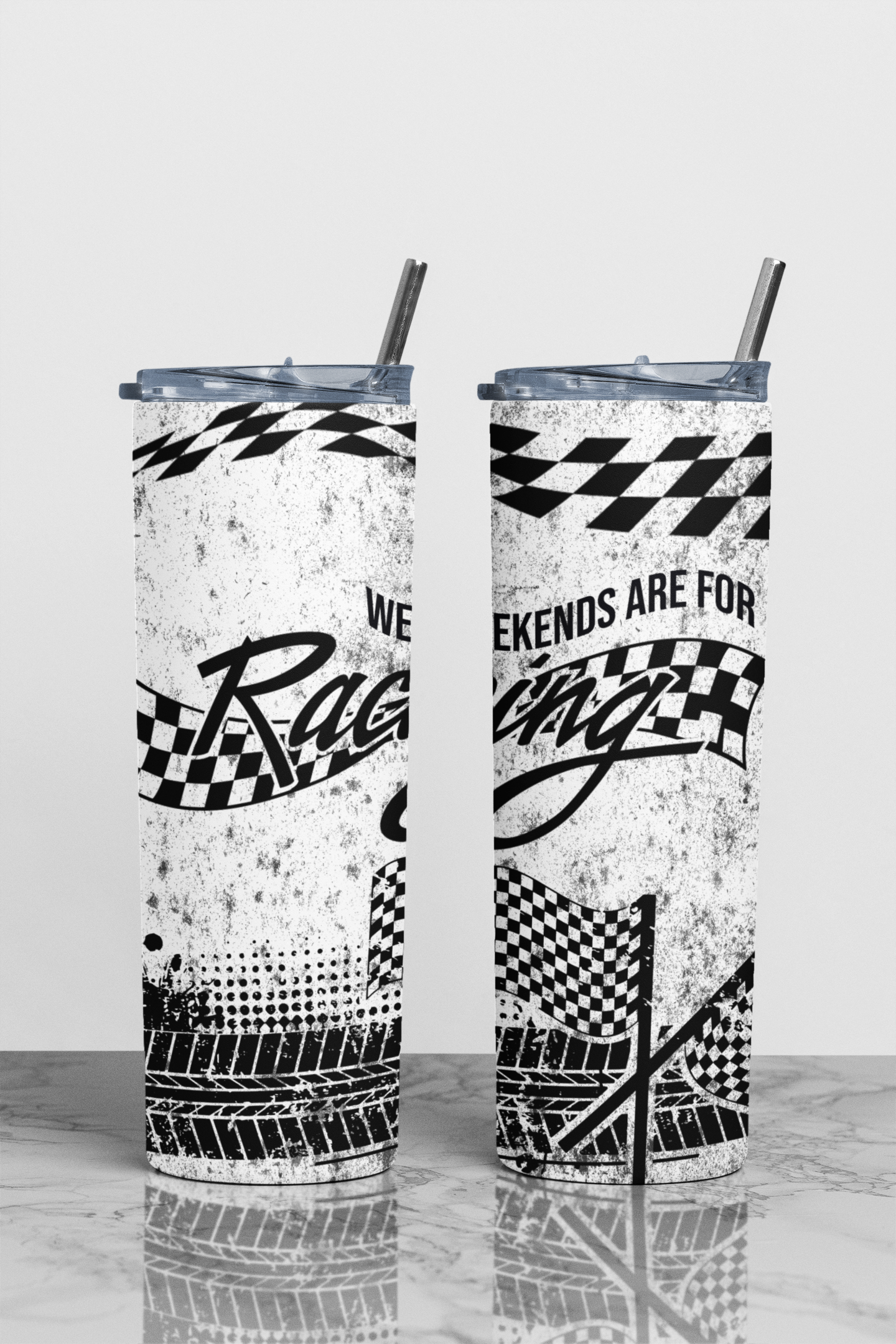 Weekends Are For Racing Sublimation Tumbler